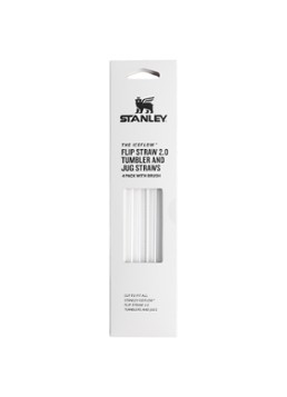 Stanley Flip Straw 2.0 & Tumbler rietje set van 4 met reinigingsborstel Transparant - Deal