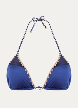 Banana Moon Dames Bosco Nazca triangel bikinitop met uitneembare vulling in de kleur Donkerblauw, maat: S