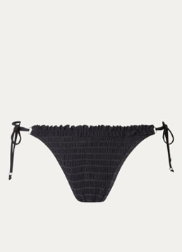 Banana Moon Dames Aena Seafrills bikinislip met structuur in de kleur Zwart, maat: XL