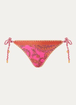 Banana Moon Dames Blika Nassima bikinislip met geknoopt detail in de kleur Roze, maat: XL
