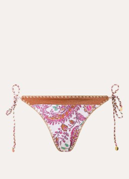 Banana Moon Dames Blika bikinislip met print in de kleur Roze, maat: S