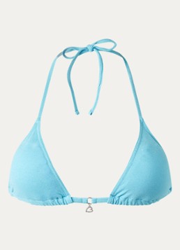 Banana Moon Dames Crico Sparkesun triangel bikinitop met glitterprint in de kleur Turquoise, maat: XL
