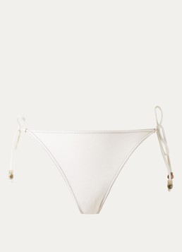 Banana Moon Dames Massa Mustang bikinislip met kralendecoratie in de kleur Beige, maat: M