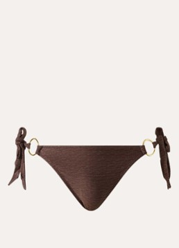 Banana Moon Dames Takia Calicari bikinislip met lurex in de kleur Chocoladebruin, maat: S