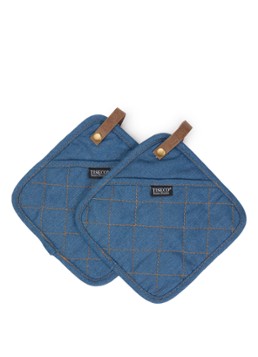 Tiseco Indigo pannenlap set van 2 Indigo - Deal