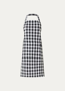 Tiseco Gingham keukenschort van katoen Zwart - Deal