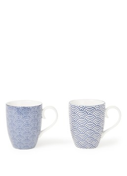 Tokyo Design Studio Nippon Blue mok 38 cl set van 2 Blauw - Deal