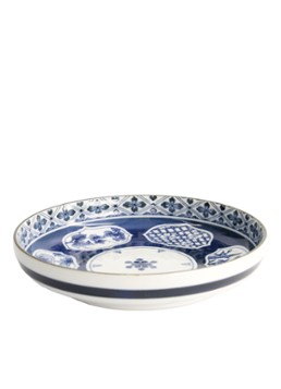 Tokyo Design Studio Matori Hishimon diep bord 20 cm Blauw - Deal