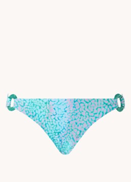 Seafolly Dames Sea Skin bikinislip met print in de kleur Turquoise, maat: 42