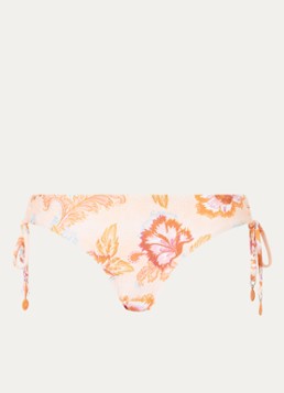 Seafolly Dames Spring Festival tanga bikinislip met bloemenprint in de kleur Oranje, maat: 38