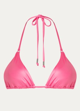 Seafolly Dames Soleil bikinitop met glanzende finish in de kleur Roze, maat: 42