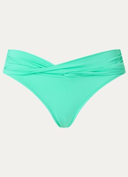 Seafolly Dames Collective hipster bikinislip met plooidetail in de kleur Turquoise, maat: 36