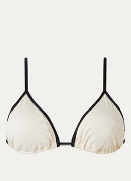 Seafolly Dames Triangel bikinitop met uitneembare vulling in de kleur Creme, maat: 42