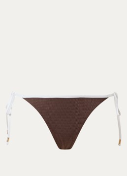 Seafolly Dames Bikinislip met geknoopt detail in de kleur Bruin, maat: 40