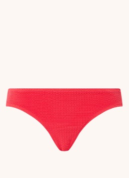 Seafolly Dames Sea Dive bikinislip met structuur in de kleur Steenrood, maat: 42