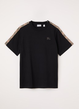Burberry Jongens Cerdar T-shirt met logoborduring in de kleur Zwart, maat: 140