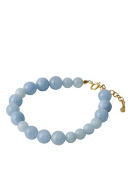 Pernille Corydon Dames Blue sky kralenarmband verguld