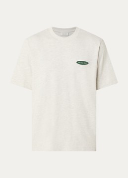 Bram's Fruit Heren T-shirt met logo- en backprint in de kleur Beige, maat: S