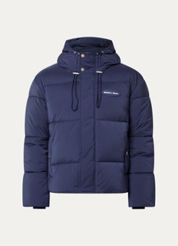 Bram's Fruit Heren Puffer jack met capuchon in de kleur Donkerblauw, maat: XL