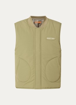 Bram's Fruit Heren Reversible bodywarmer met steekzakken in de kleur Olijfgroen, maat: M