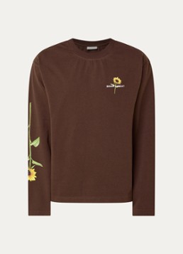 Bram's Fruit Heren Sunflower longsleeve met logo in de kleur Bruin, maat: S