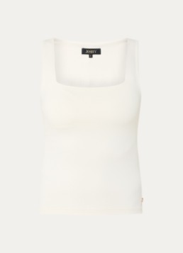JOSH V Dames Linde tanktop met rechthoekige hals in de kleur Creme