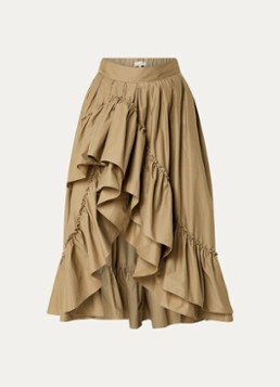 JOSH V Dames Tarrant maxi rok met steekzakken in de kleur Khaki