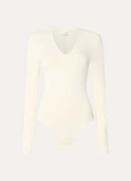 JOSH V Dames Wyren body top met stretch in de kleur Gebroken wit