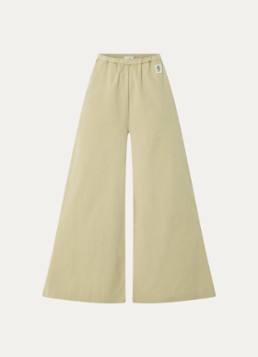 JOSH V Dames Sera high waist wide fit broek met steekzakken in de kleur Lichtgroen