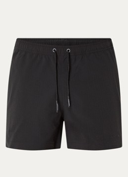 Airforce Heren Zwemshorts met structuur en logo in de kleur Zwart, maat: XXL