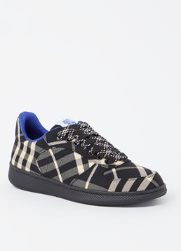 Burberry Dames Terrace sneaker met ruitdessin in de kleur Zwart, maat: 41