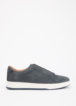 Dune London Heren Wide Fit Troys sneaker in de kleur Donkerblauw