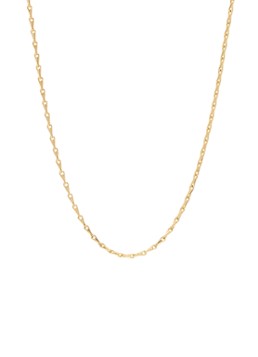 Anna + Nina Dames Radiant Plain ketting verguld in de kleur Goud, maat: OS