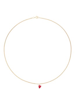 Anna + Nina Dames Heart Beat ketting verguld