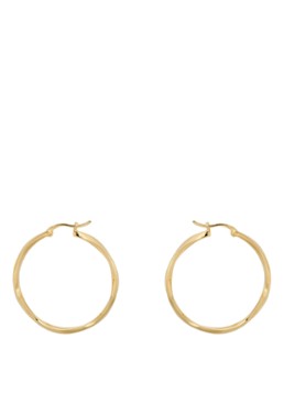 Anna + Nina Dames Dazzling Hoop oorringen verguld