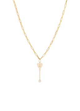 Anna + Nina Dames Dolce Heart ketting verguld in de kleur Goud, maat: OS