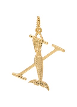 Anna + Nina Dames Initial muse hanger X verguld in de kleur Goud, maat: X