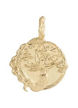 Anna + Nina Dames Memorable Adventure hanger verguld in de kleur Goud, maat: OS
