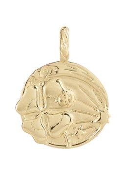 Anna + Nina Dames Memorable luck hanger verguld in de kleur Goud, maat: OS