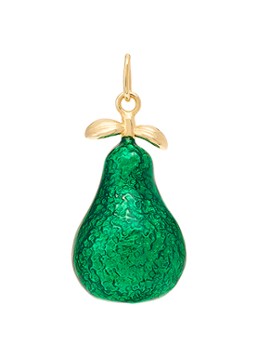 Anna + Nina Dames Lush Pear hanger verguld in de kleur Goud, maat: OS