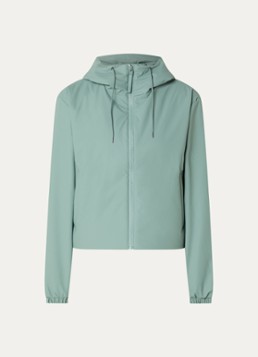 Rains Dames Lohja gewatteerd jack met waterafstotende coating in de kleur Zeegroen, maat: L