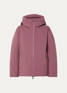 Rains Dames Gewatteerd jack met capuchon en ritszakken in de kleur Oudroze, maat: M