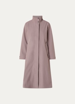 Rains Dames Suva softshell jas met capuchon en steekzakken in de kleur Lichtbruin, maat: S