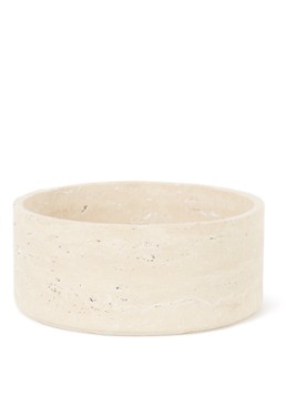 Stoned Travertine fruitschaal 24 cm Creme - Deal