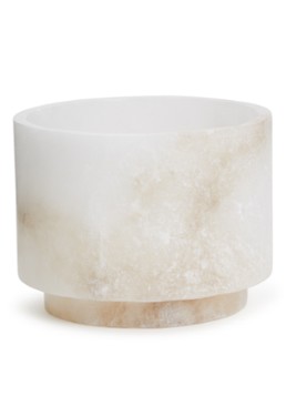 Stoned Meeny waxinelichthouder M 13 cm Wit - Deal