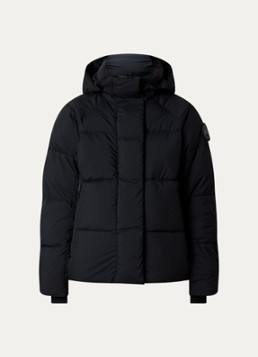 Canada Goose Dames Junction gewatteerde parka met donsvulling en afneembare capuchon in de kleur Zwart, maat: M