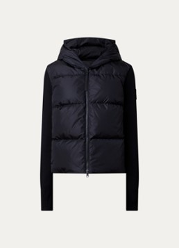 Canada Goose Dames Hybridge jack in wolblend met ritszakken in de kleur Zwart, maat: XS