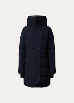 Canada Goose Dames Shelburne parka met donsvulling en steekzakken in de kleur Donkerblauw, maat: XS