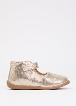 Pom d'Api Meisjes Stand Up Mary instappers van leer met metallic finish in de kleur Goud, maat: 23
