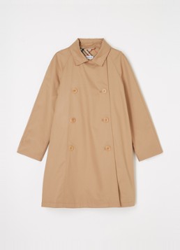 Burberry Meisjes Olivia double-breasted trenchcoat in de kleur Beige, maat: 164